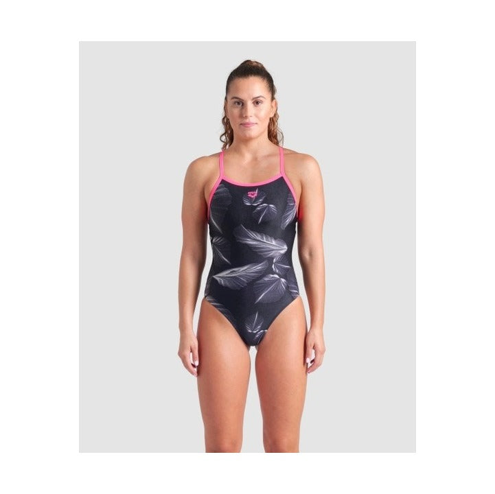 Arena Women's Frozen Leave Lightdrop Back One Piece Swimsuit  One Piece Swimsuits  Arena