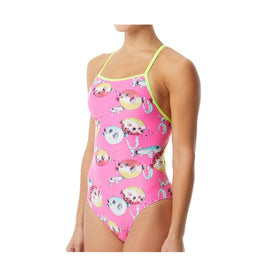 The Finals Women's Reel It In Foil Funnies Flutterback Swimsuit  One Piece Swimsuits  The Finals