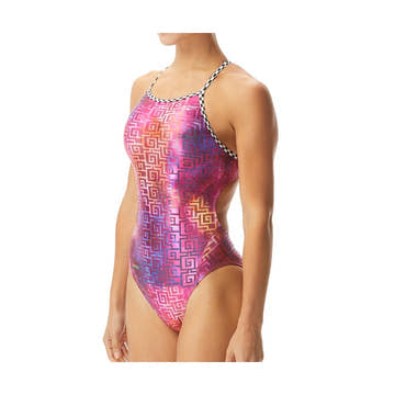The Finals Women's Templed Foil Funnies Wingback Swimsuit  One Piece Swimsuits  The Finals