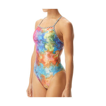 The Finals Women's Dancing Queen Foil Funnies Wingback Swimsuit  One Piece Swimsuits  The Finals