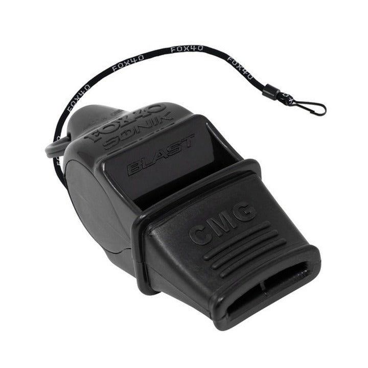 Fox 40 Sonik Blast CMG Official Whistle With 9" Clipper Lanyard  Whistles  Fox 40