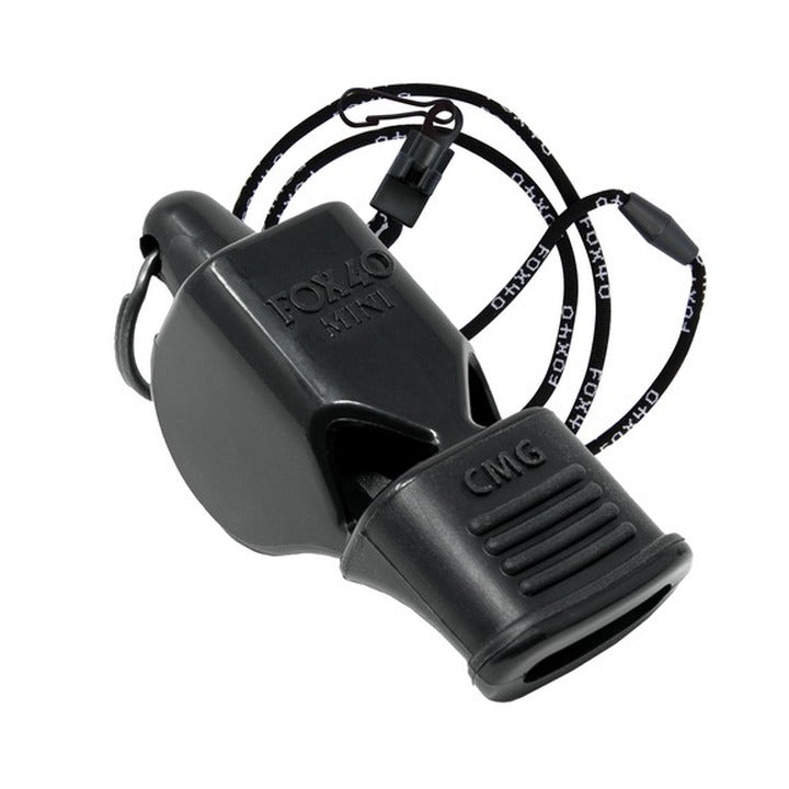 Fox 40 Mini CMG Official Whistle With P.T.S. Lanyard  Whistles  Fox 40