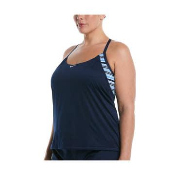 Nike Women's Layered One Piece Tankini  Women's Tankini Top  Nike