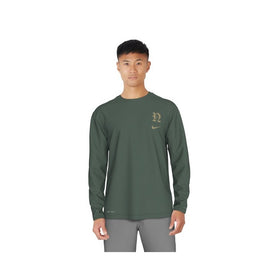 Nike Luxe Letter Men's Long Sleeve Hydroguard Shirt  Long Sleeve Rash Guard  Nike