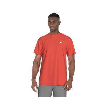 Nike Sail Boat Men's Short Sleeve Hydroguard Shirt  Short Sleeve Rash Guard  Nike