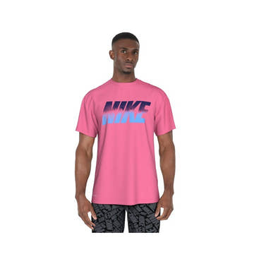 Nike Men's Block Fade Short Sleeve Hydroguard Shirt  Short Sleeve Rash Guard  Nike