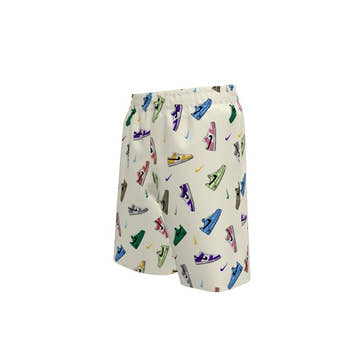 Nike Boy's Multi Sneaker 7 Inch Volley Short  Boys Boardshorts  Nike