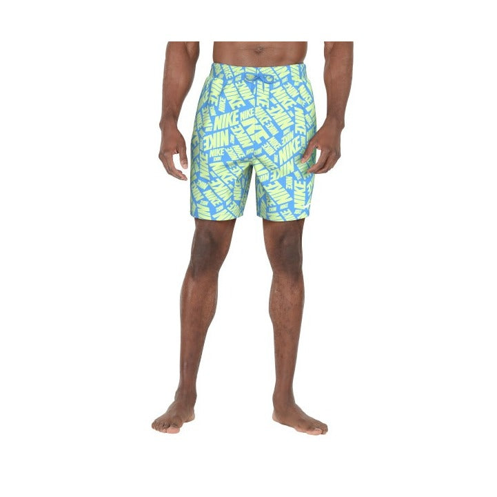 Nike Men's Tossed Block 7 Inch Volley Short – Swim Trunks