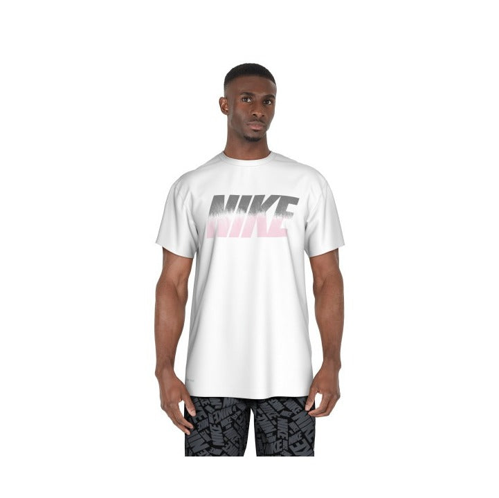 Nike Men's Block Fade Short Sleeve Hydroguard Shirt  Short Sleeve Rash Guard  Nike