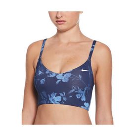 Nike Women's Floral V-Neck Midkini Top  Midkini Top  Nike