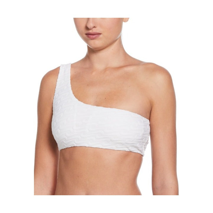 Nike Women's Terry Asymmetrical Bikini Top  Bikini Top  Nike