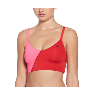 Nike Women's Colorblock V-Neck Midkini Top  Midkini Top  Nike
