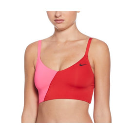 Nike Women's Colorblock V-Neck Midkini Top  Midkini Top  Nike