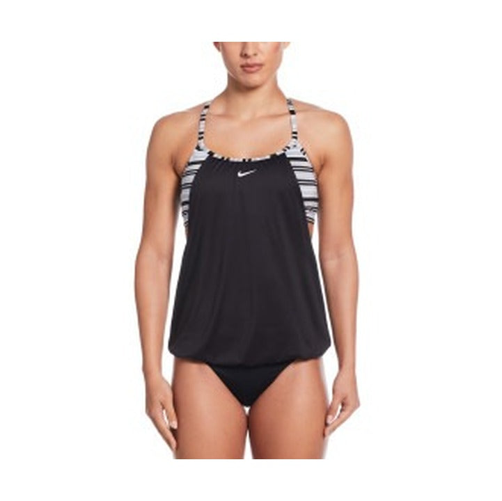 Nike Women's Stripe Layered Tankini  Women's Tankini Top  Nike