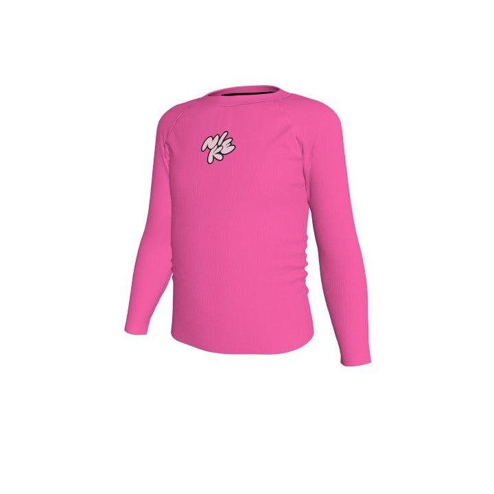 Nike Girls Bubble Script Long Sleeve Hydroguard  Long Sleeve Rash Guard  Nike