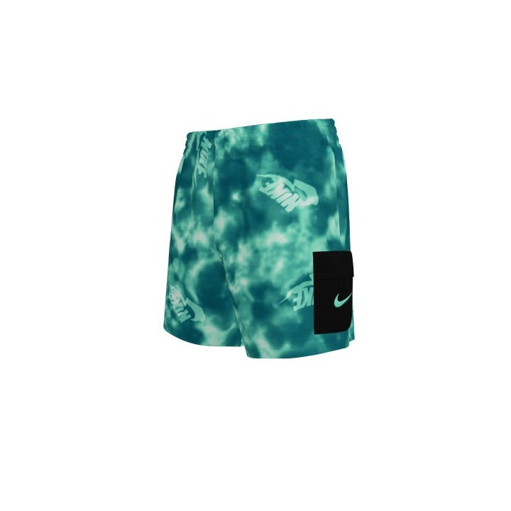 Nike Boy's Water Tie Dye Cargo Pocket 4 Inch Volley Short  Boys Volley Shorts  Nike