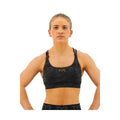 TYR Women's Base Kinetic Dual Strap Sports Bra - Blackout Camo  Bikini Top  Tyr