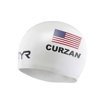 TYR Silicone Swim Cap - Curzan  Swim Caps  Tyr