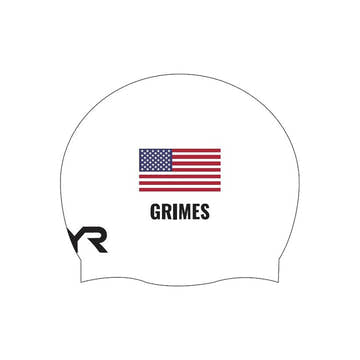 TYR Silicone Swim Cap - Grimes  Swim Caps  Tyr