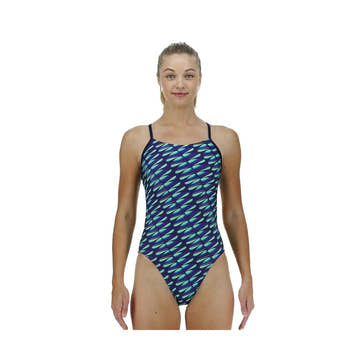 TYR Women's Dragonflyte Durafast Elite Cutoutfit One Piece Swimsuit  One Piece Swimsuits  Tyr