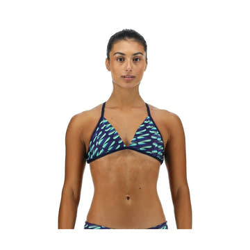 TYR Women's Dragonflyte Durafast Elite Triangle Tieback Bikini Top  Bikini Top  Tyr