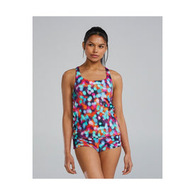 TYR Women's Jojo Tank - Prismatic Daystar  Women's Tankini Top  Tyr