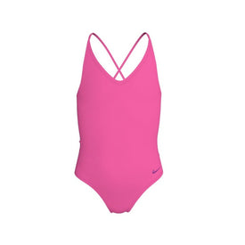 Nike Essential Big Girls' Lace-Up One Piece Swimsuit  Girls One Piece  Nike