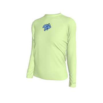 Nike Girls Bubble Script Dri-Fit Long Sleeve Hydroguard  Girls Rash Guard  Nike
