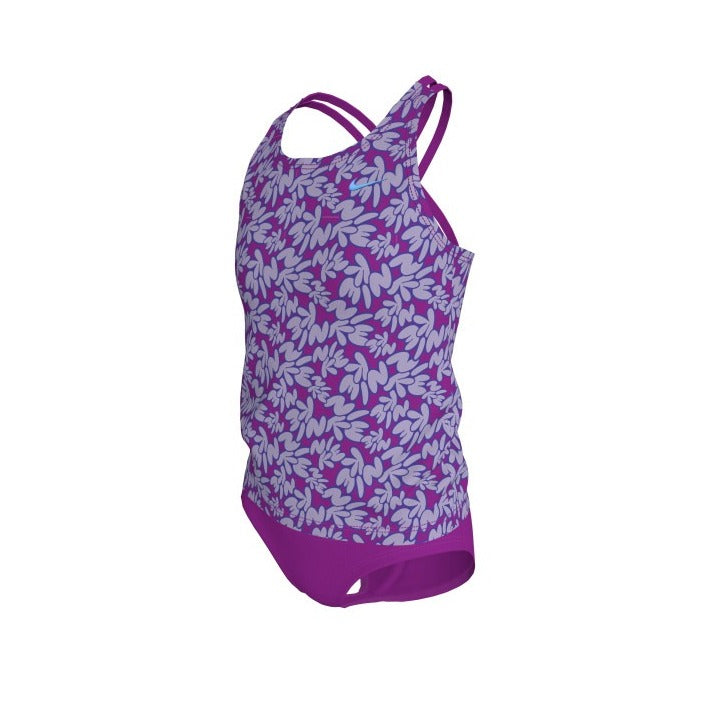 Nike Girls Bubble Script Spiderback Tankini Set  Girls Tankini  Nike