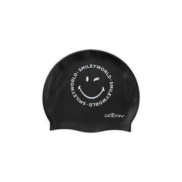 Dolfin Uglies SmileyWorld Black Silicone Cap  Swim Caps  Dolfin