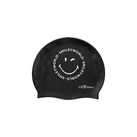 Dolfin Uglies SmileyWorld Black Silicone Cap  Swim Caps  Dolfin