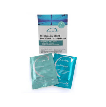 Malibu C Mini Malibu Rehab Swimmers Wellness  Box of 12  Swimmers' Shampoos and Conditioners  Malibu C