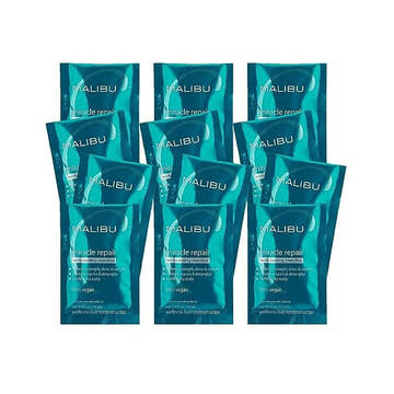 Malibu C Miracle Repair with Cooling Menthol Wellness Hair Reconstructor  12 Packets  Swimmers' Shampoos and Conditioners  Malibu C