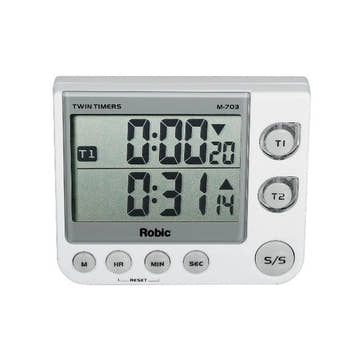 Robic M703 Twin Game and Activity Timers with Flashing LED and Multiple Alarm Option  Timer  Robic