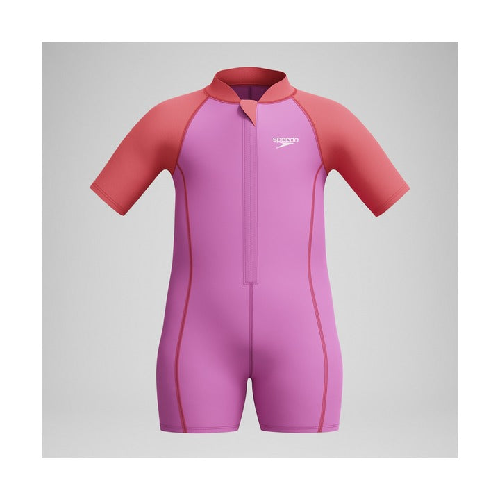 Speedo Girls Learn To Swim Essential Neoprene Suit  Girls One Piece  Speedo