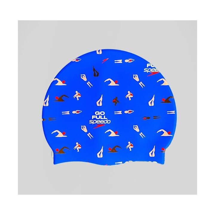 Speedo Printed Silicone Cap  Silicone Swim Caps  Speedo