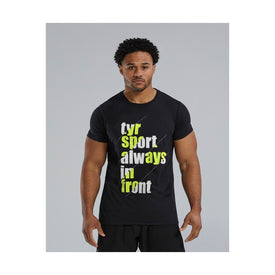 TYR Ultrasoft Men's Short Sleeve Graphic Tee - Attak Yellow A.I.F.  Shirts  Tyr