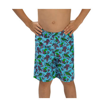 Dolfin Little Boys' Ribbit Swim Trunks  Boys Swim Trunk  Dolfin