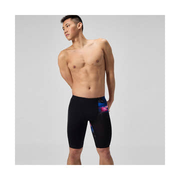 Speedo Men's Placement Printed Jammer Swimsuit    Speedo