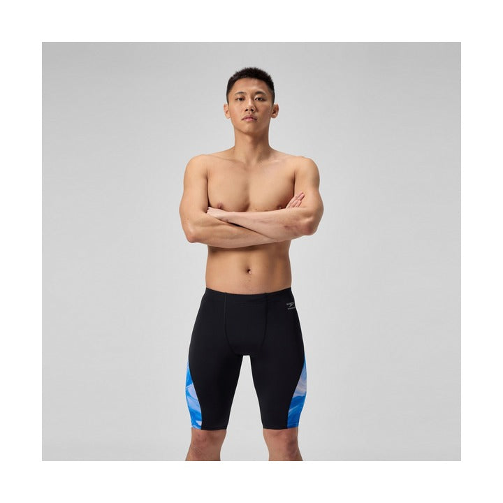 Speedo Men's Printed Side Spliced Jammer Swimsuit    Speedo