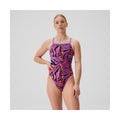 Speedo Women's Printed Turnback One Piece Swimsuit    Speedo