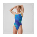 Speedo Women's Printed Turnback One Piece Swimsuit    Speedo