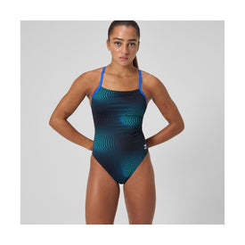 Speedo Women's Flow Flyback One Piece Swimsuit  One Piece Swimsuits  Speedo