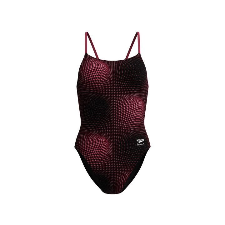 Speedo Women's Flow Strappy Crossback One Piece Swimsuit    Speedo