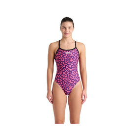 Arena Women's Printed Swimsuit Challenge Back One Piece Swimsuit    Arena