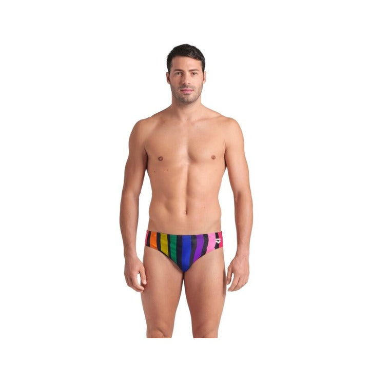 Arena Men's Painters Stripe Swim Briefs    Arena