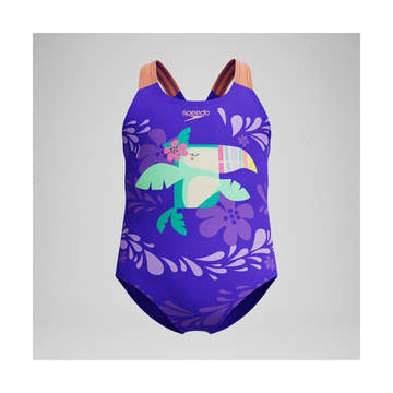 Speedo Girls Digital Printed One Piece Swimsuit    Speedo
