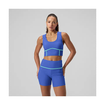 Speedo Women's Bound Crop Top Swimsuit  Crop Top  Speedo