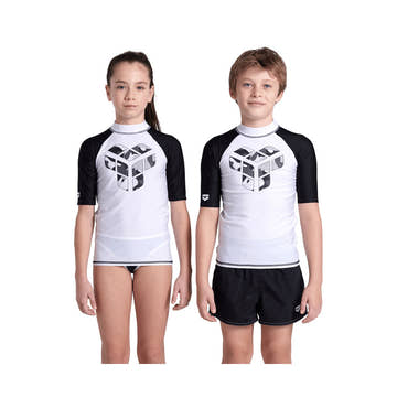 Arena Unisex Jr Kid's Rashguard Vest Graphic Short Sleeve  Short Sleeve Rash Guard  Arena