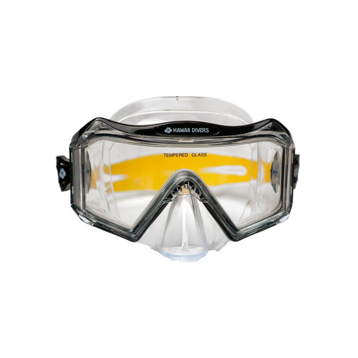 Hawaii Divers Adult Snorkel Mask Tri View    CLEAR'R